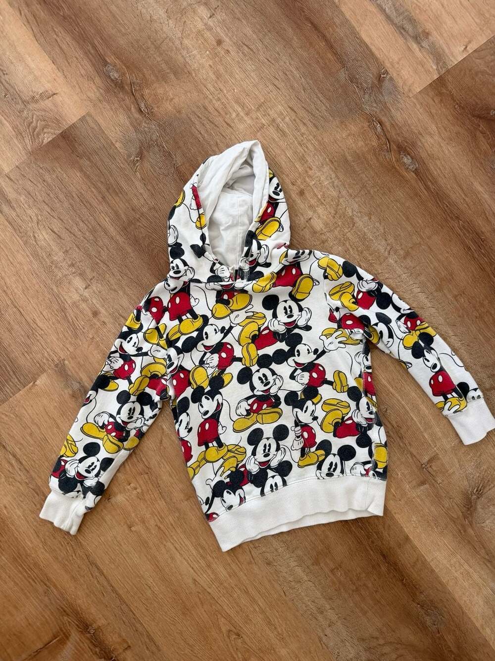 Cotton On Kids Disney Mickey Mouse Hoodie Size 7 All Over Print